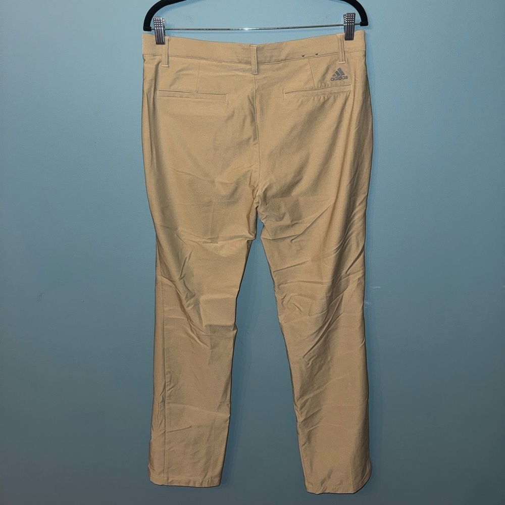Men's Adidas Beige Chino Golf Pants - Picture 3 of 4
